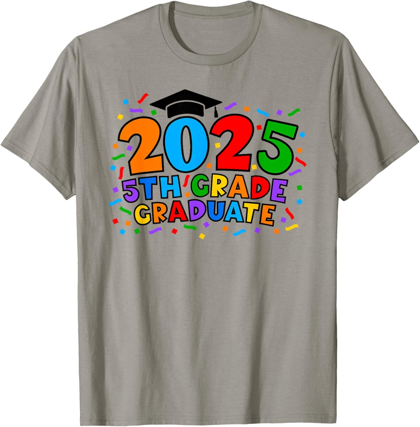 5th Fifth Grade Graduate 2025 Graduation Class Of 2025 Kids T-Shirt - T-Shirt | Sand