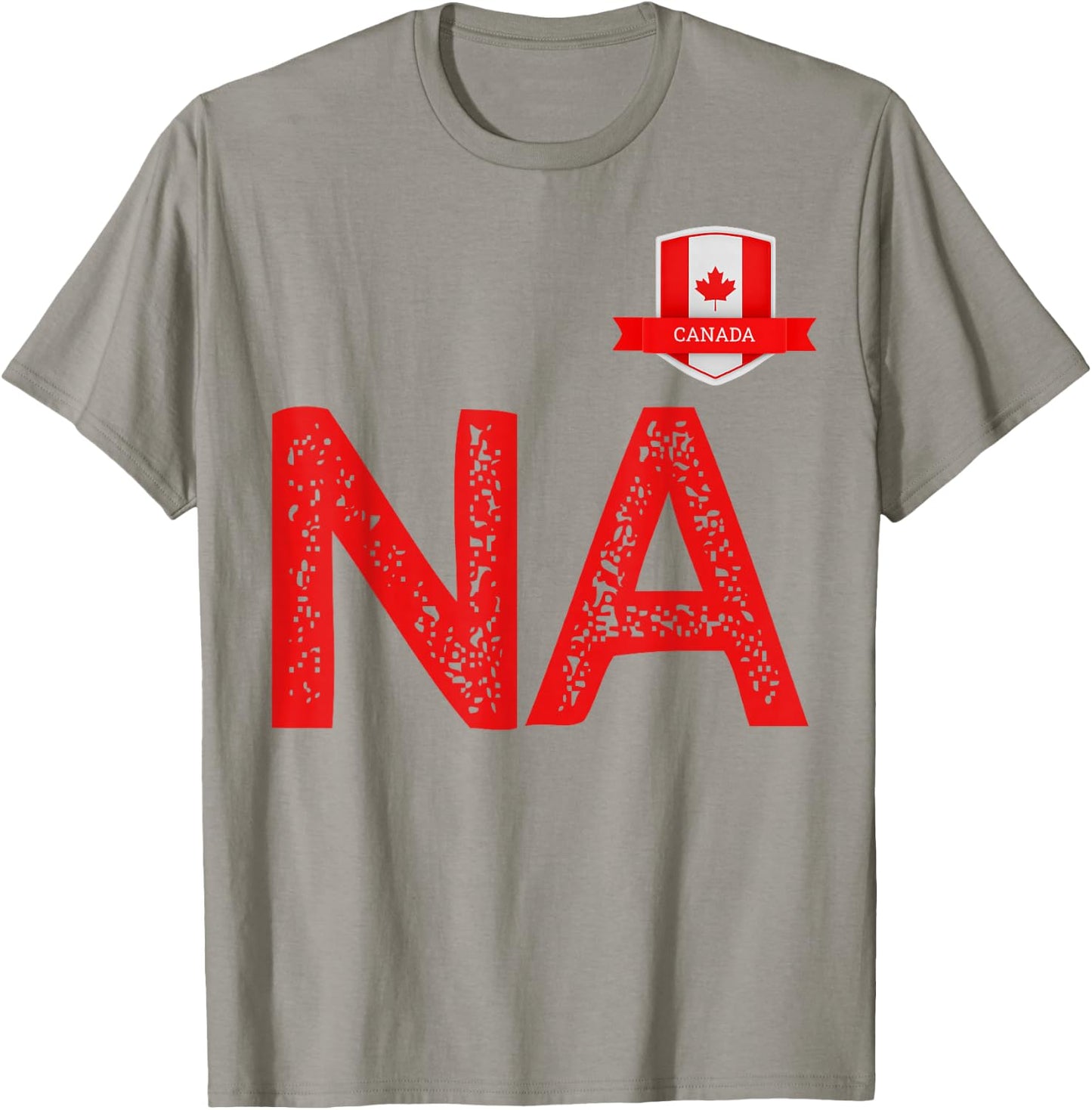 Canada Human-Flag N and Letter A Canadian T-Shirt - T-Shirt | Sand