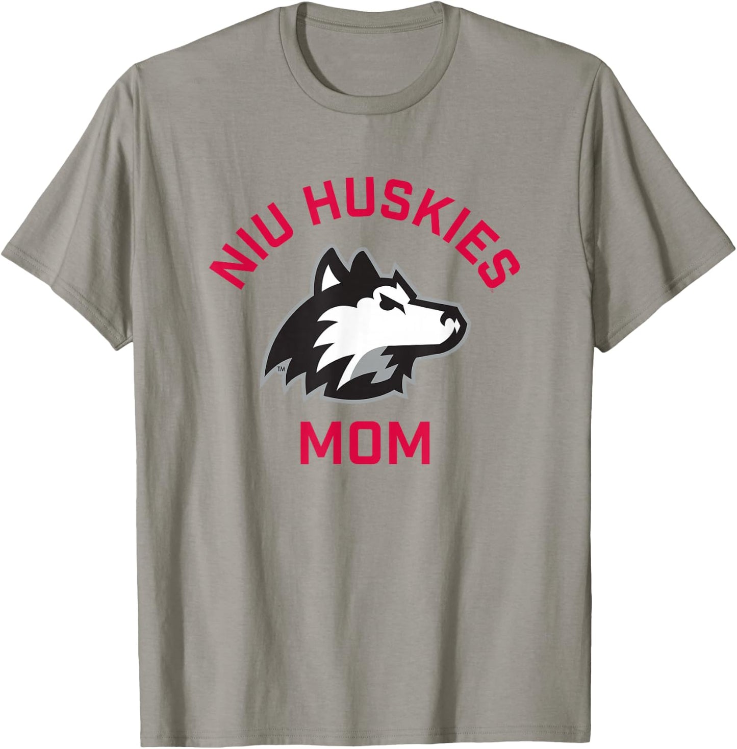 Northern Illinois University NIU Huskies Arched Mom T-Shirt - T-Shirt | Sand
