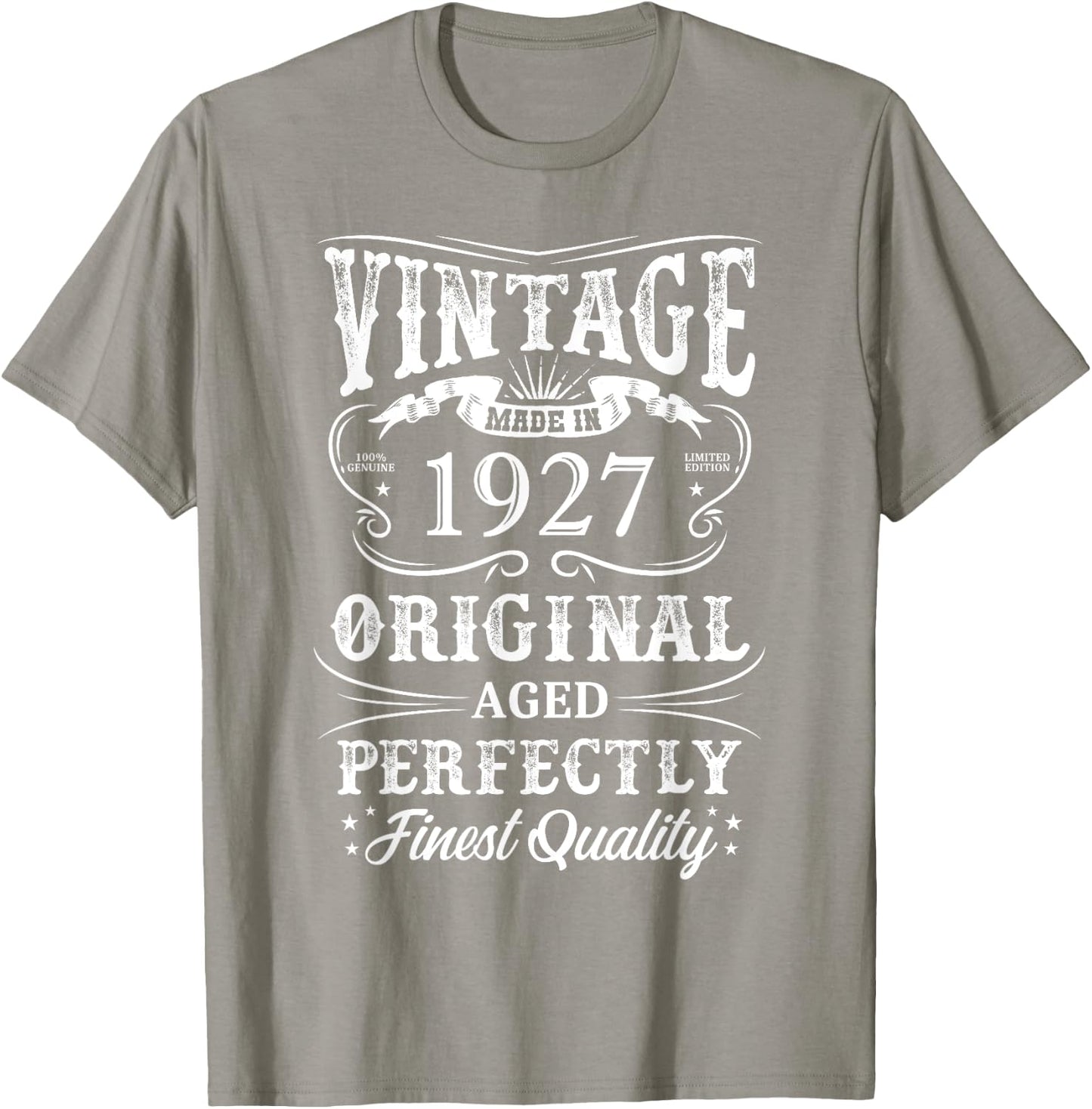 1927 Original Birth Year Vintage Made In 1927 T-Shirt - T-Shirt | Sand