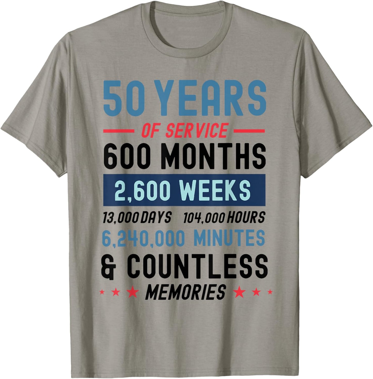 Funny Retirement 50 Years Of Service Retired Retiree T-Shirt - T-Shirt | Sand