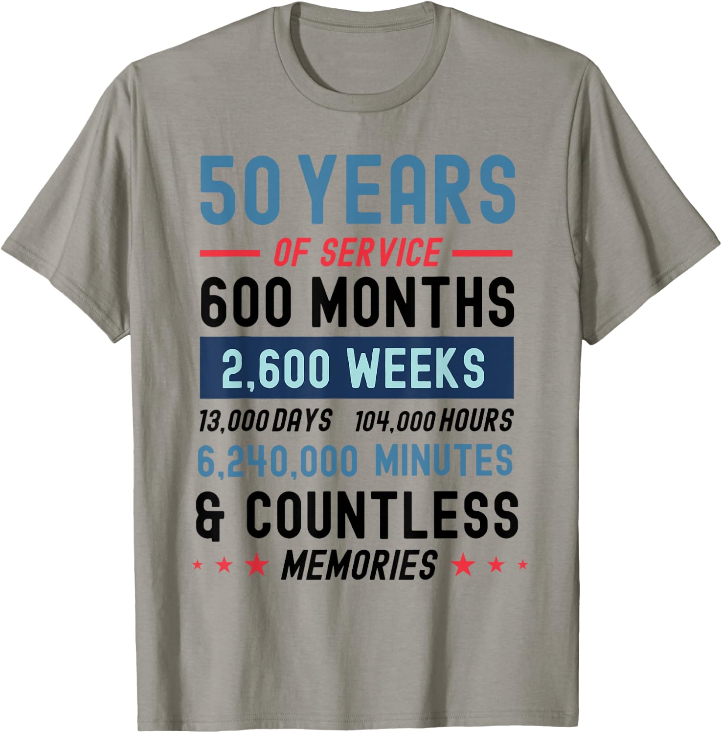 Funny Retirement 50 Years Of Service Retired Retiree T-Shirt - T-Shirt | Sand