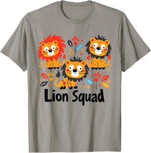 Lion Squad for Lion Lover Shirt | Cool Lion T-Shirt - T-Shirt | Sand