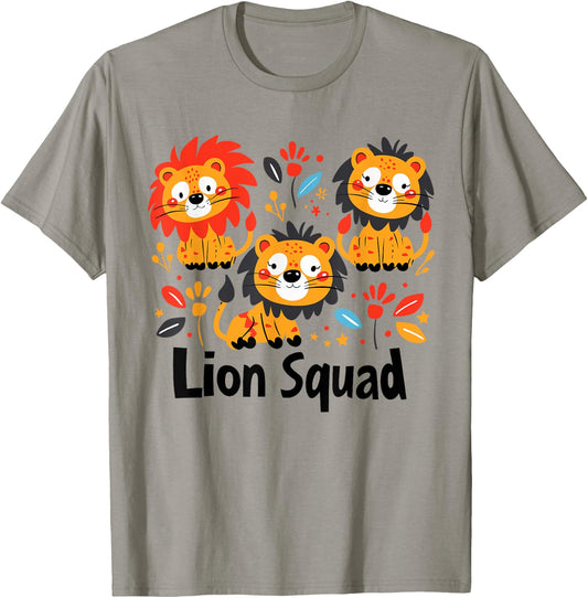 Lion Squad for Lion Lover Shirt | Cool Lion T-Shirt - T-Shirt | Sand