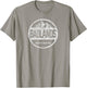 Retro Badlands South Dakota National Park Women Men Hiking T-Shirt - T-Shirt | Sand