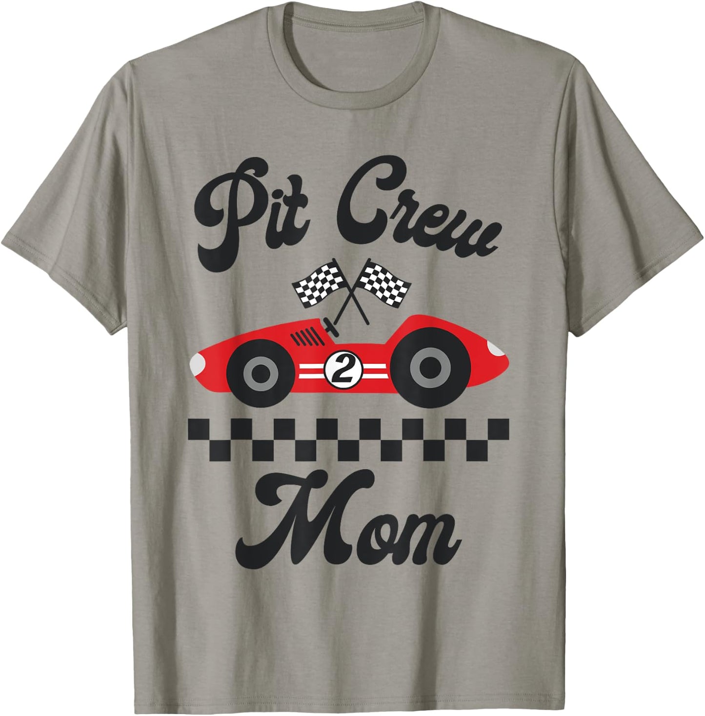 Two Fast Birthday Racing Car Mom Of The Birthday Boy Party T-Shirt - T-Shirt | Sand