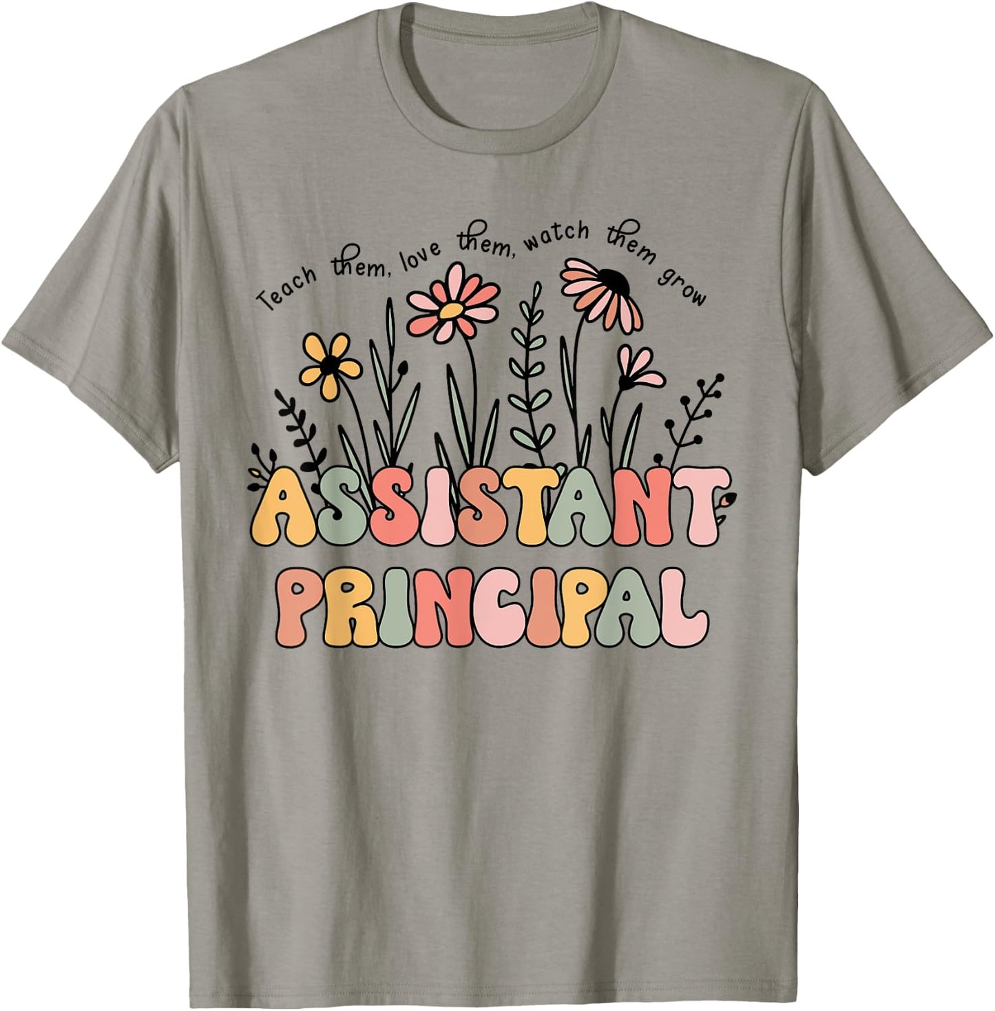 Retro Floral Assistant Principal Shirt For Teachers Day Women T-Shirt - T-Shirt | Sand