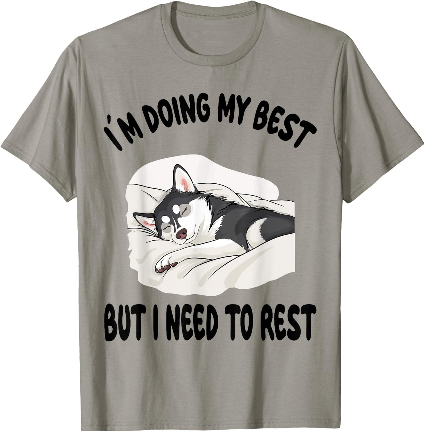 Husky Official Sleepshirt Pajamas Nightgown T-Shirt - T-Shirt | Sand