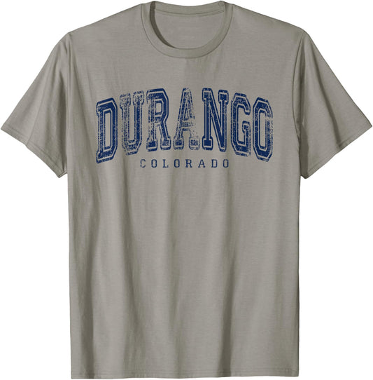 Durango Colorado Vintage Retro US City State Travel T-Shirt - T-Shirt | Sand
