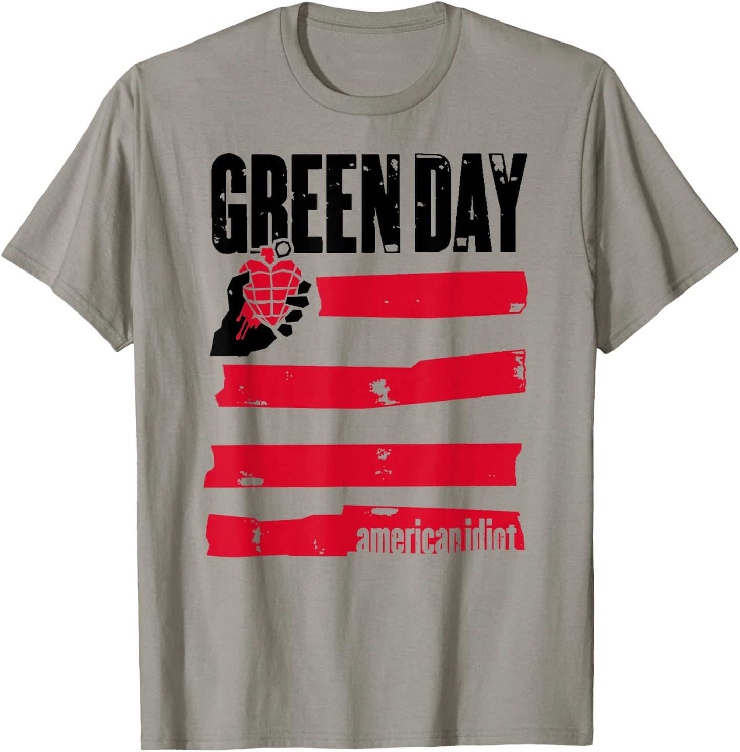 Green Day Idiot Flag T-Shirt - T-Shirt | Sand