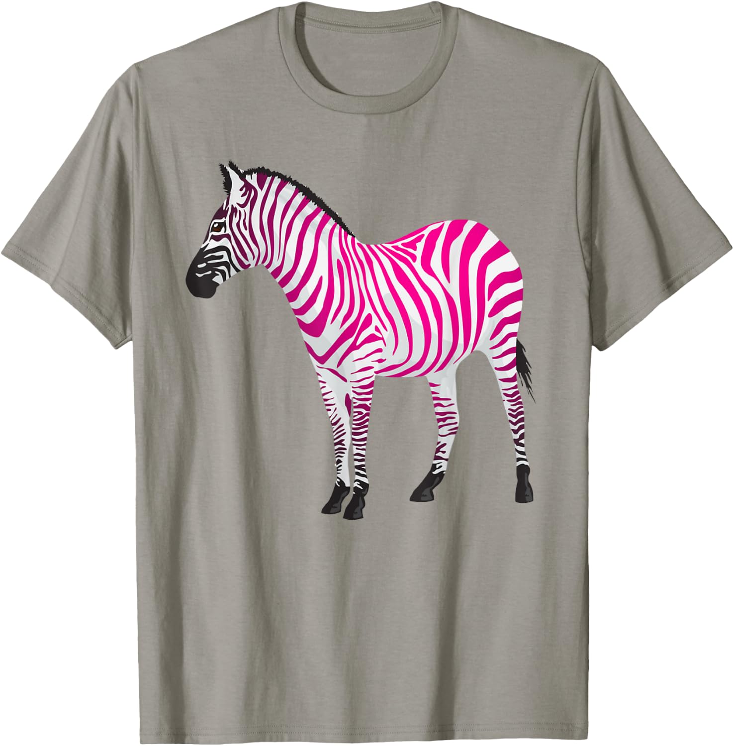 Beautiful Zebra Pink Sassy Art T-Shirt - T-Shirt | Sand