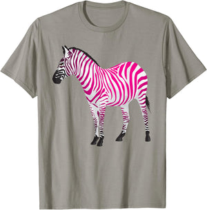 Beautiful Zebra Pink Sassy Art T-Shirt - T-Shirt | Sand