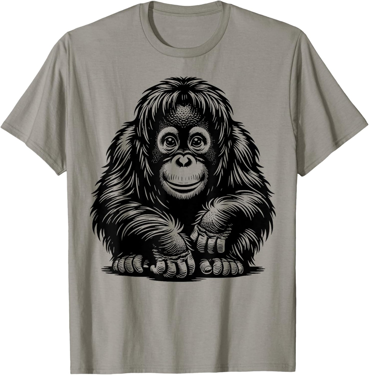 Vintage baby Orangutan Primate monkey adorable funny T-Shirt - T-Shirt | Sand