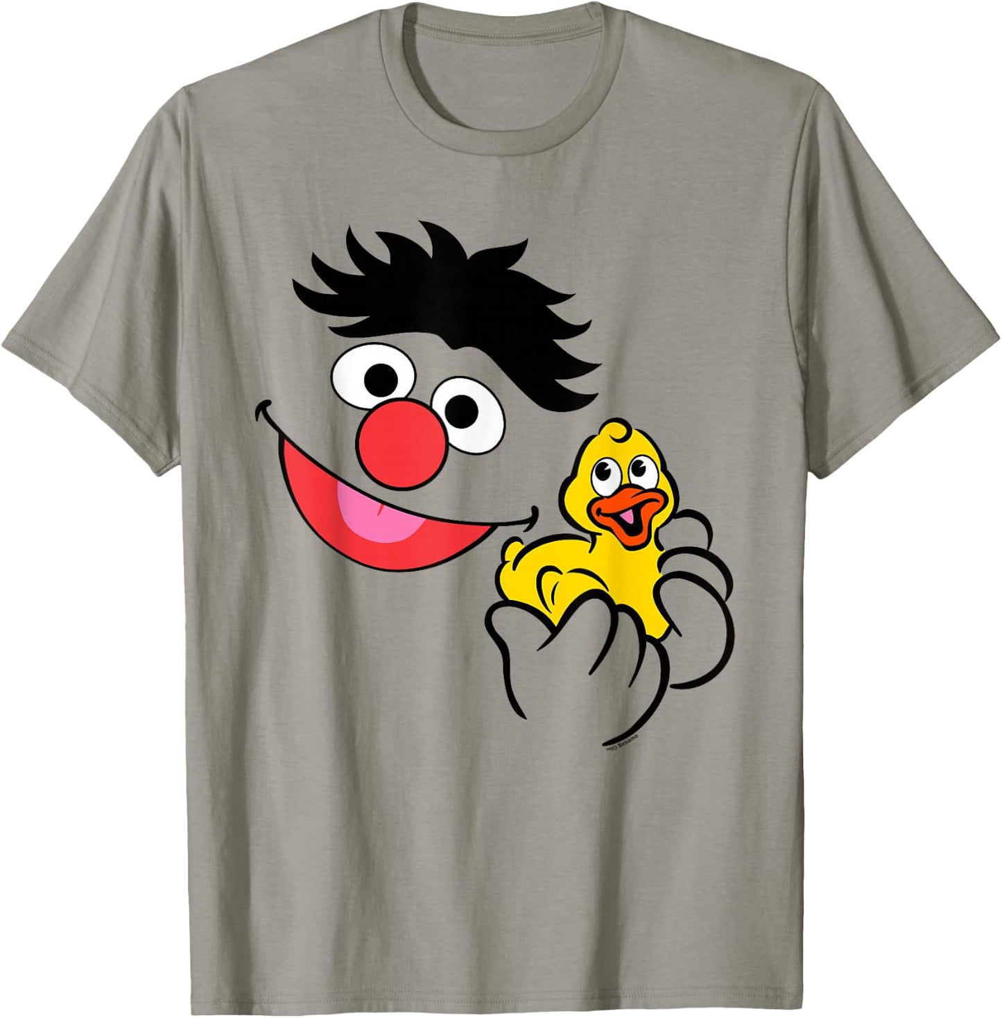 Sesame Street Ernie Holding Rubber Duckie Halloween Costume T-Shirt - T-Shirt | Sand
