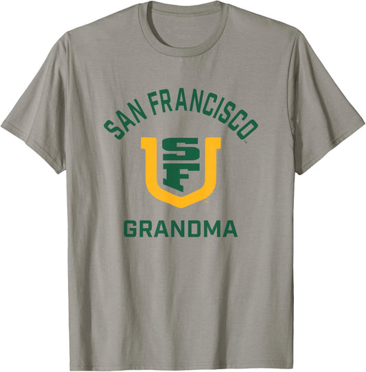 University of San Francisco USF Dons Arched Grandma T-Shirt - T-Shirt | Sand