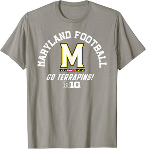 Maryland Terrapins Big 10 Football Red Officially Licensed T-Shirt - T-Shirt | Sand