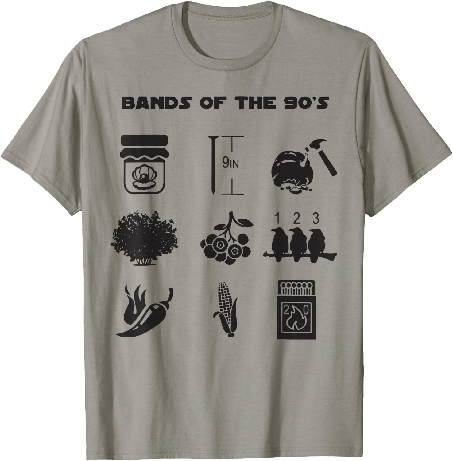 Bands Of The 90's T-Shirt - T-Shirt | Sand