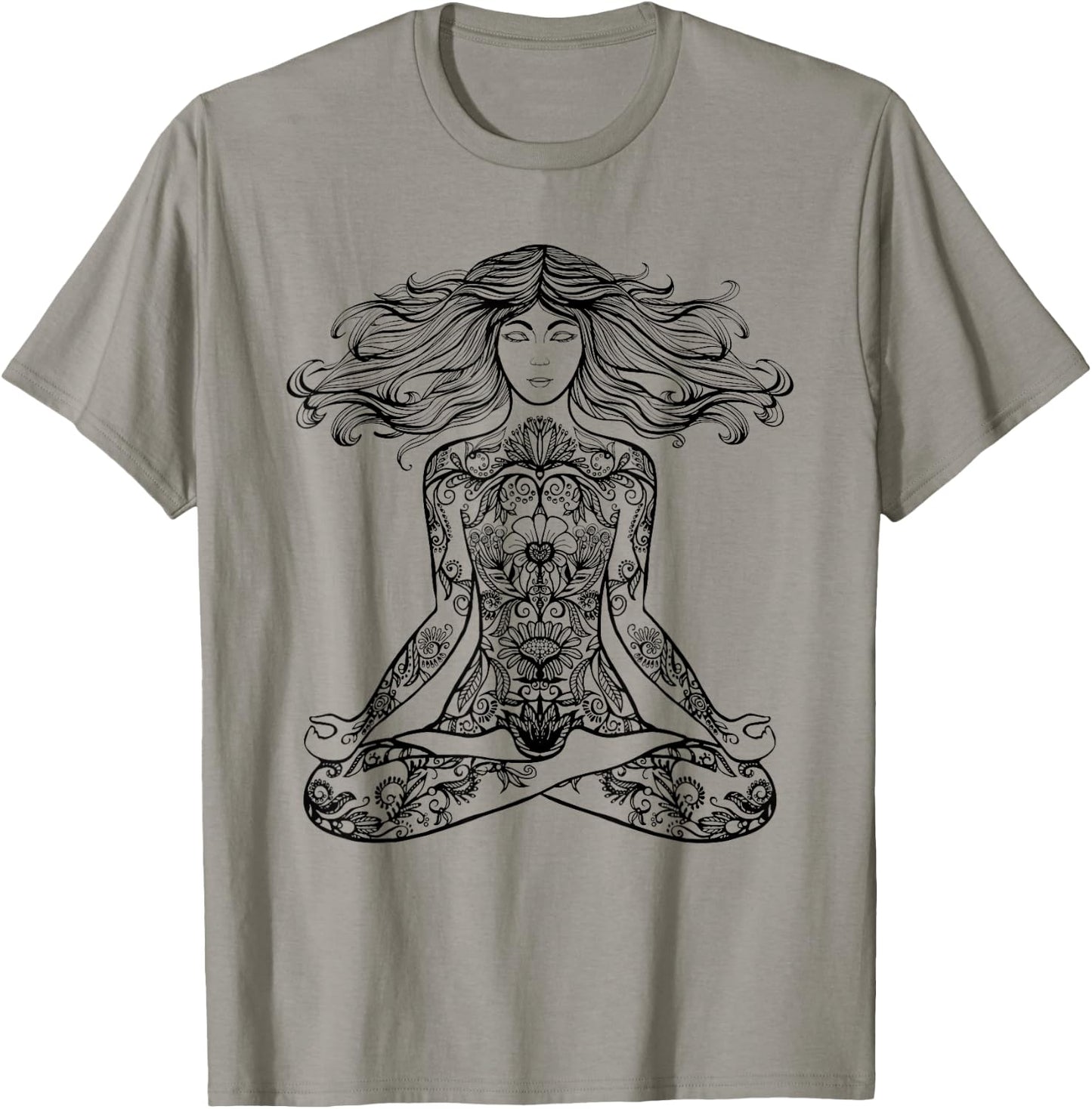 Zen Meditation T Shirt Cute Yoga Clothes Gifts Men T-Shirt - T-Shirt | Sand