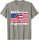 Cuban American Roots Flag Made Raised In America Cuban Parts T-Shirt - T-Shirt | Sand