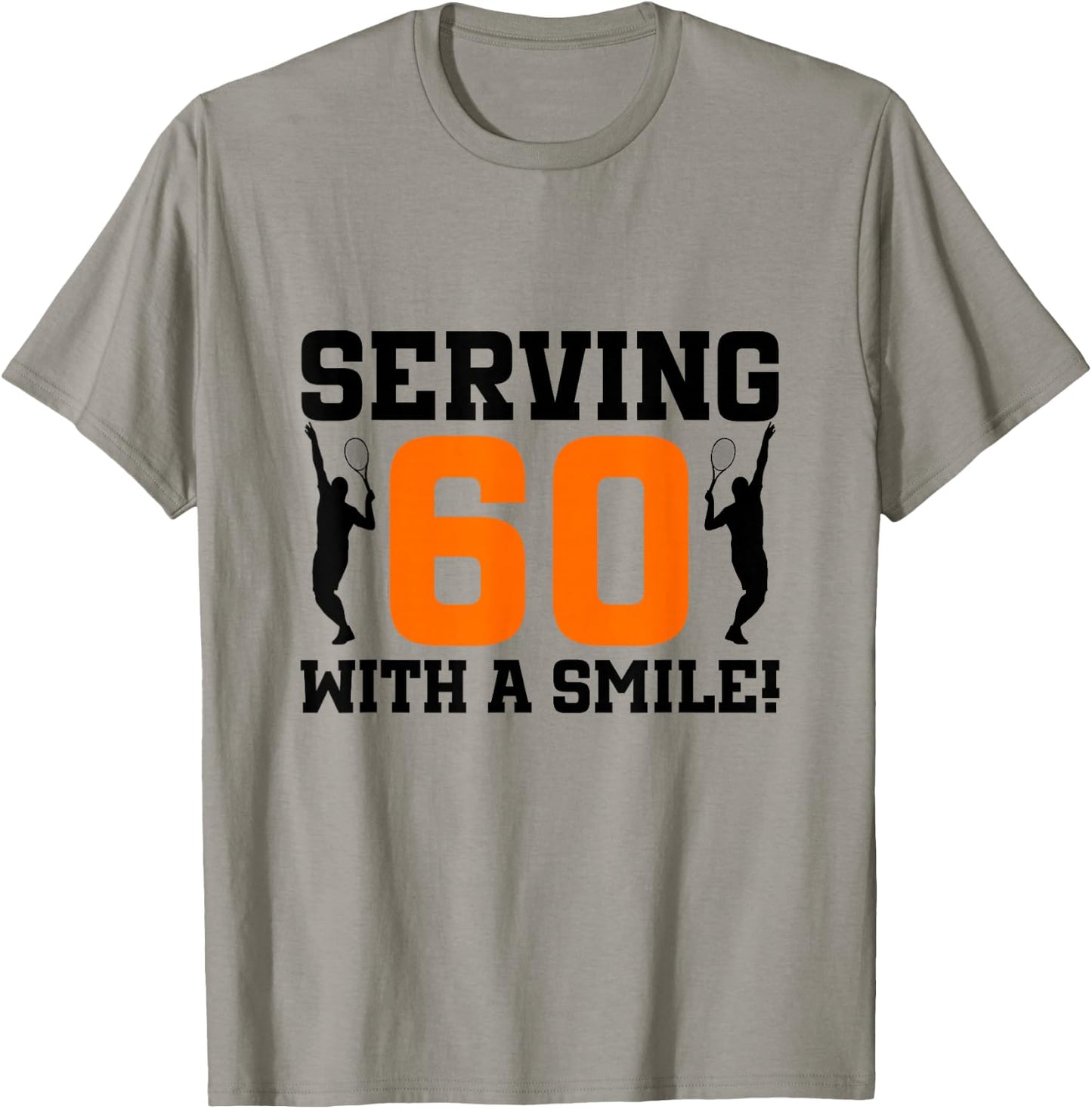 60th Birthday Tennis 60 Years Old Tennis Player Birthday T-Shirt - T-Shirt | Sand