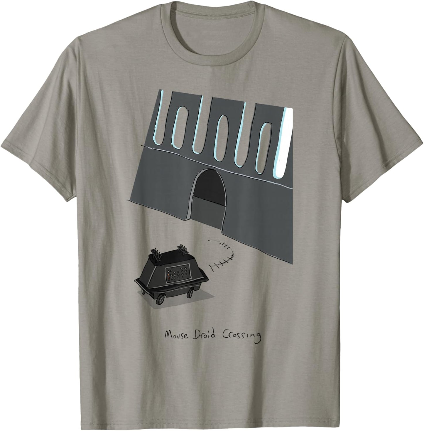 Star Wars Mouse Droid Crossing T-Shirt - T-Shirt | Sand