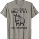 You're Either A Smart Fella Or A Fart Smella Funny Capybara T-Shirt - T-Shirt | Sand