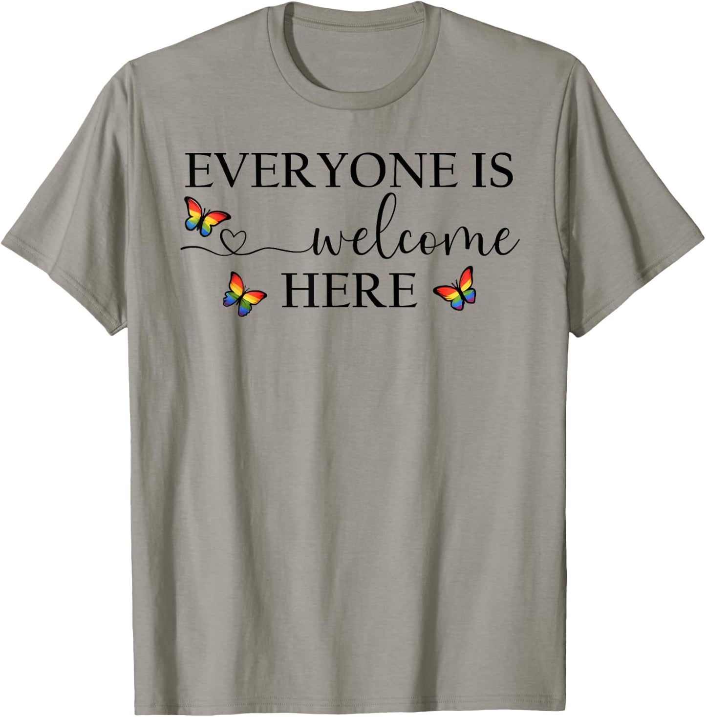 Everyone is Welcome Shirt,Gay Pride Everyone Is Welcome Here T-Shirt - T-Shirt | Sand