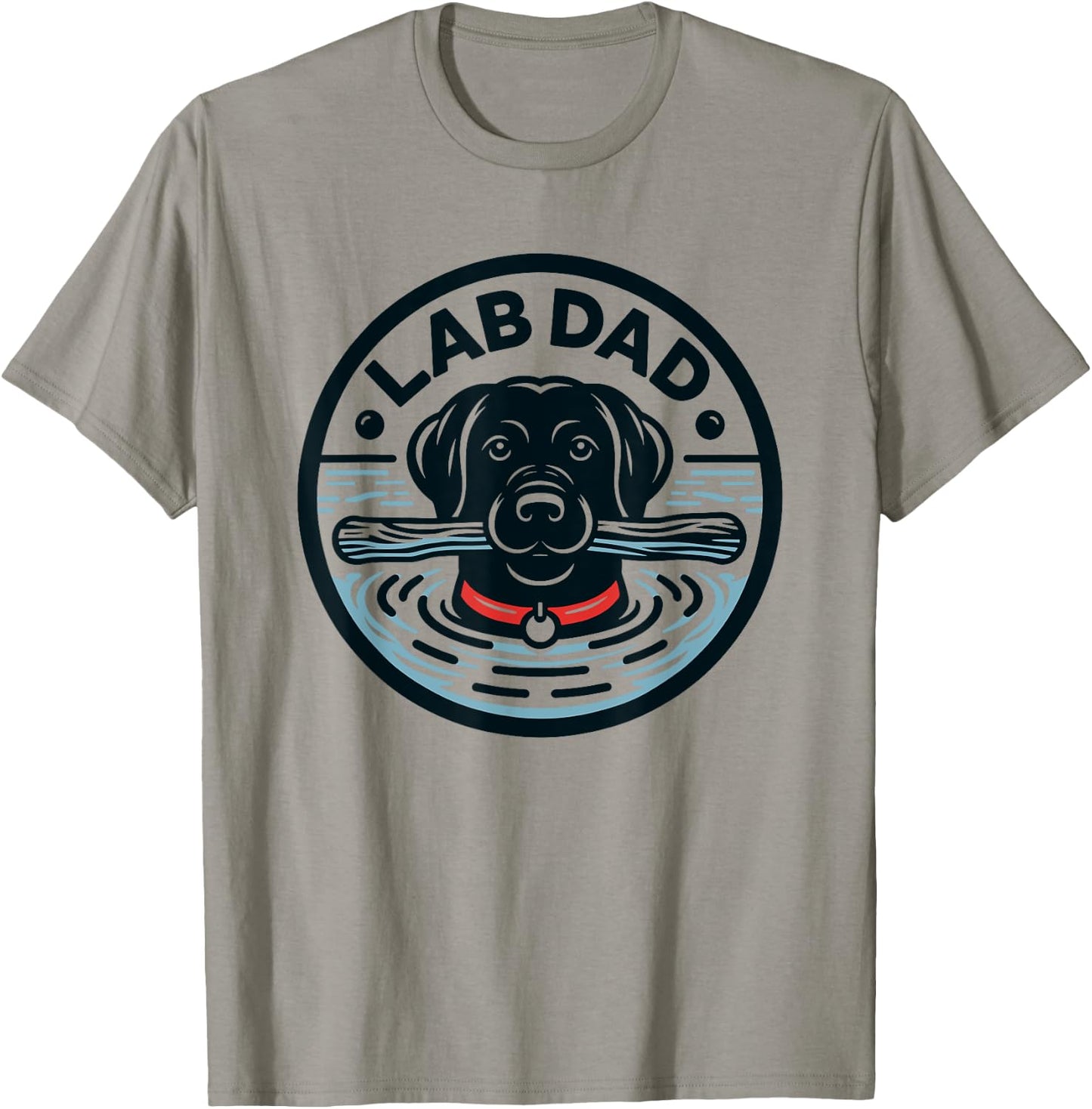 Lab Dad | Labrador Retriever Dad T-Shirt - T-Shirt | Sand