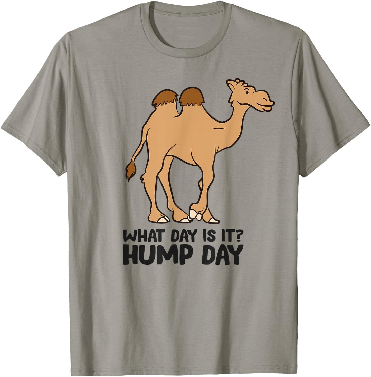 Funny Camel What Day Is It? Hump Day Funny Camels T-Shirt - T-Shirt | Sand
