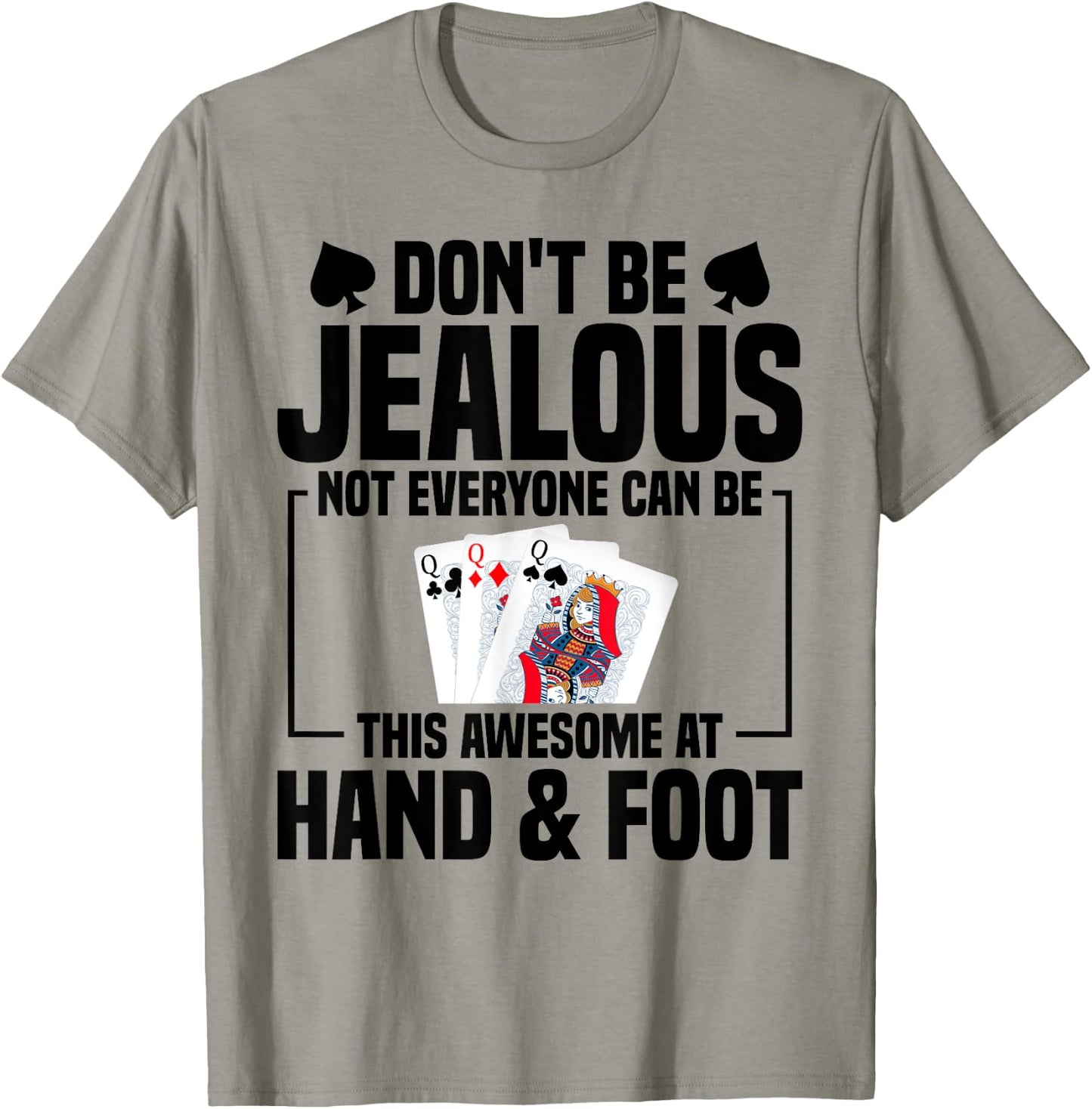 Hand Foot Card Game Set Score Partner Game Set Hand and Foot T-Shirt - T-Shirt | Sand