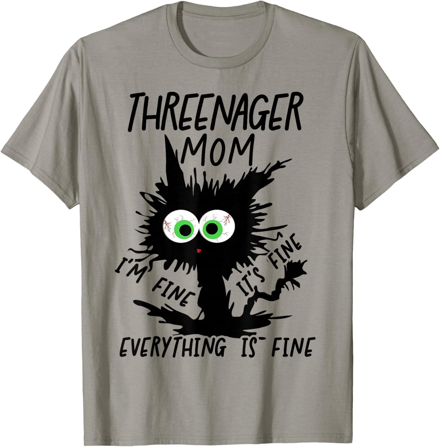Mom Threenager Mom Mommy Of A Threenager T-Shirt - T-Shirt | Sand