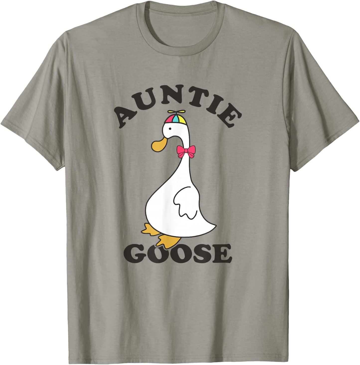 Auntie Goose Funny Silly Goose Aunt T-Shirt - T-Shirt | Sand
