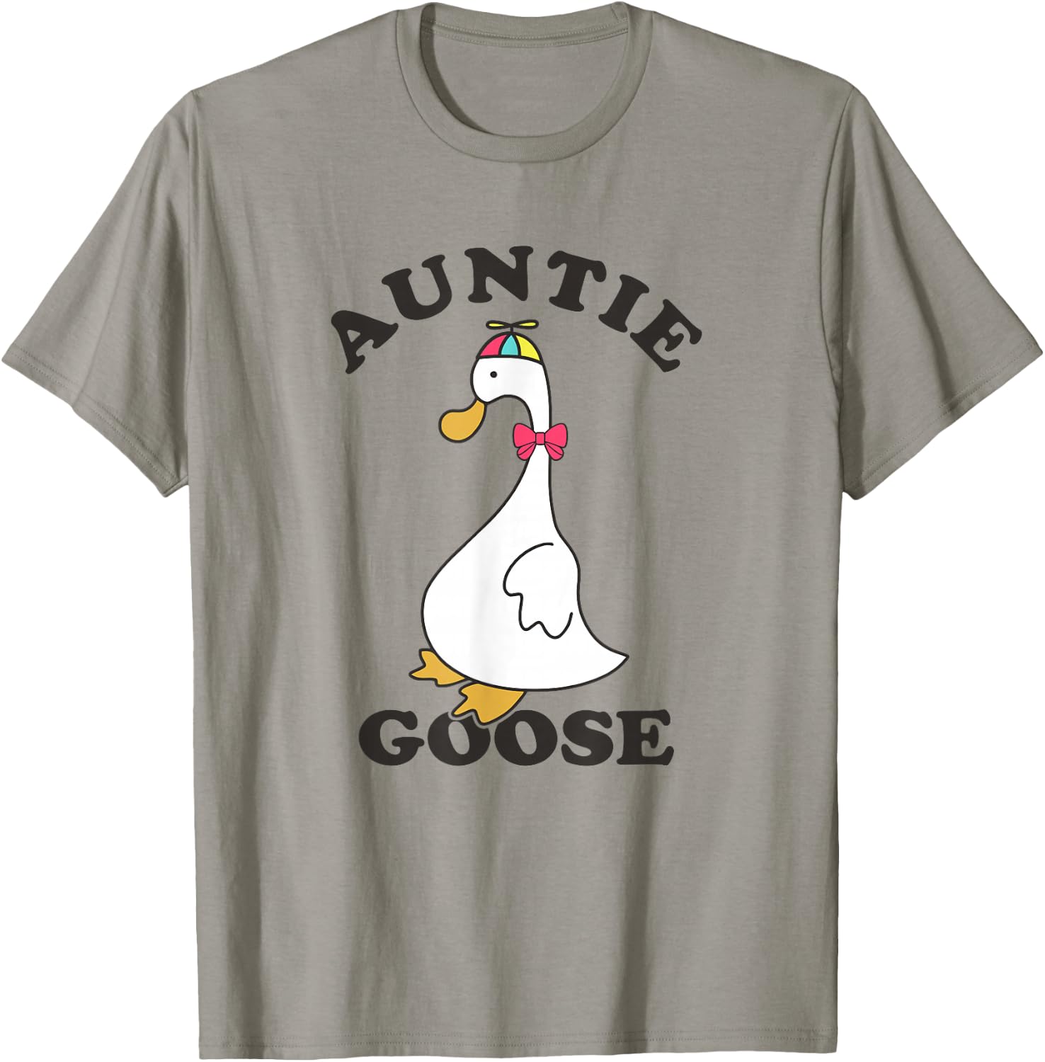 Auntie Goose Funny Silly Goose Aunt T-Shirt - T-Shirt | Sand