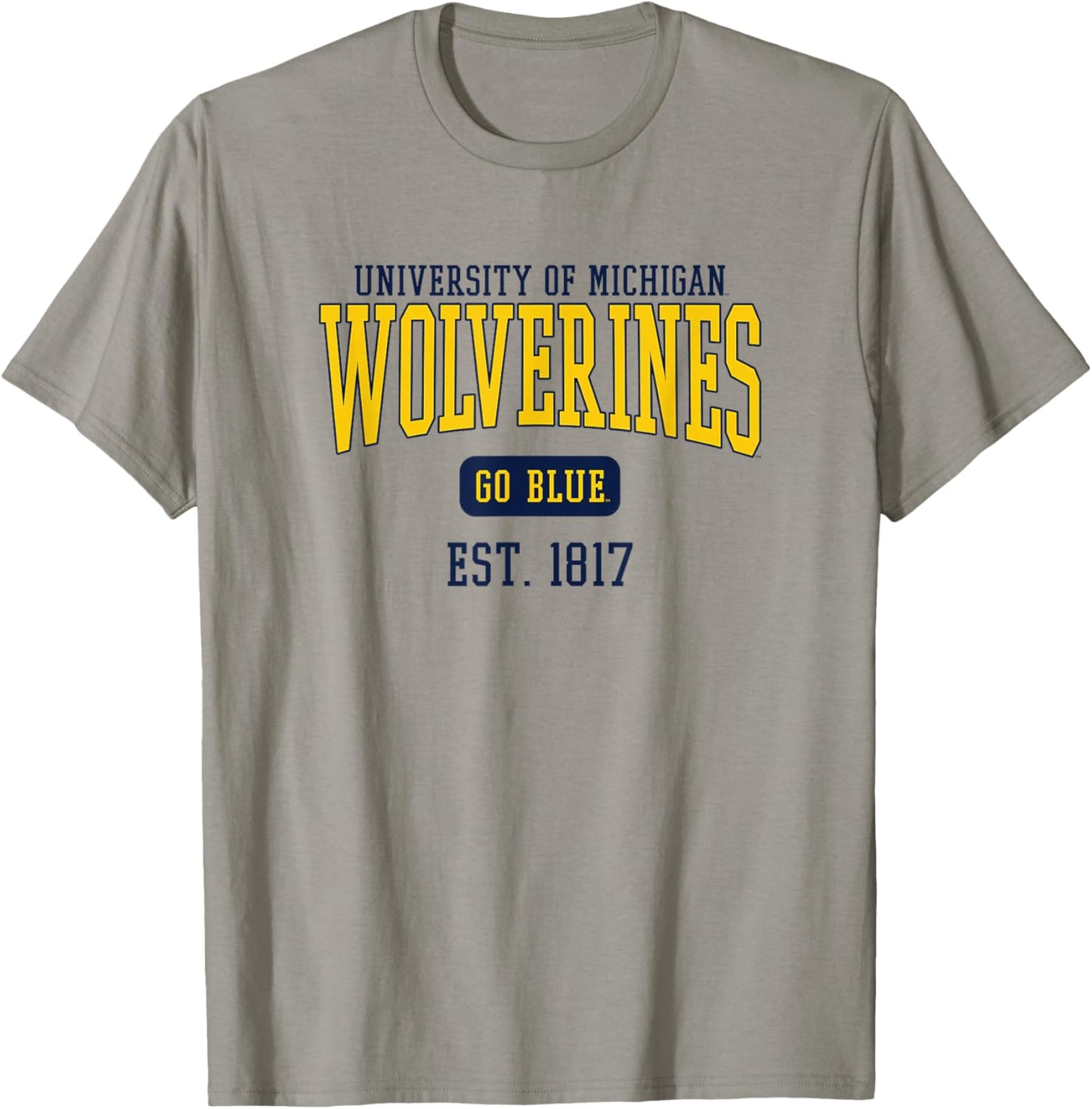 University of Michigan Wolverines U of M Est. Date T-Shirt - T-Shirt | Sand