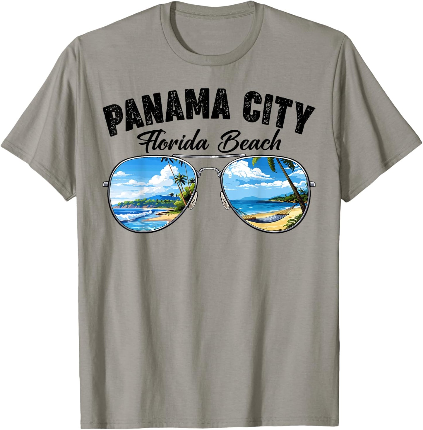 Retro Panama City Florida Beach Vibes Summer Break Vacation Men Women Kids T-Shirt - T-Shirt | Sand