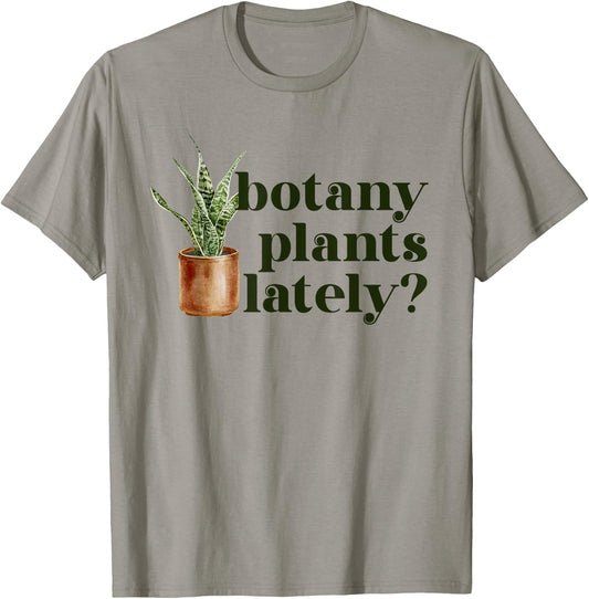 Cute House Plant Snake Plant | Botany Plants Lately T-Shirt - T-Shirt | Sand
