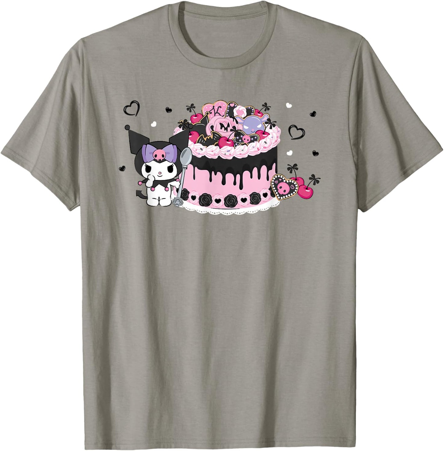 Kuromi Kawaii Cake T-Shirt - T-Shirt | Sand