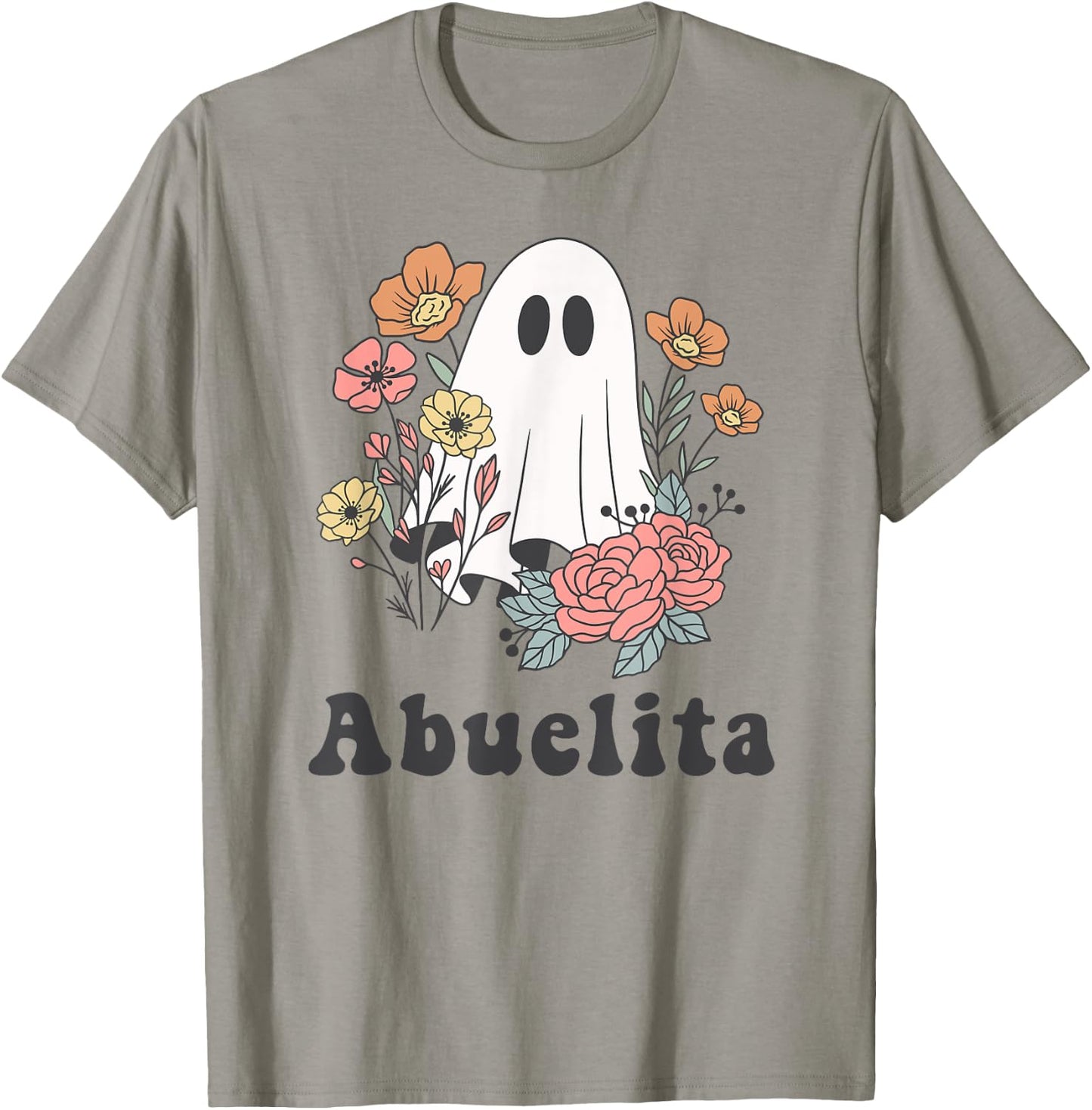 Abuelita Abuela Halloween Cute Ghost Autumn Fall Spooky T-Shirt - T-Shirt | Sand