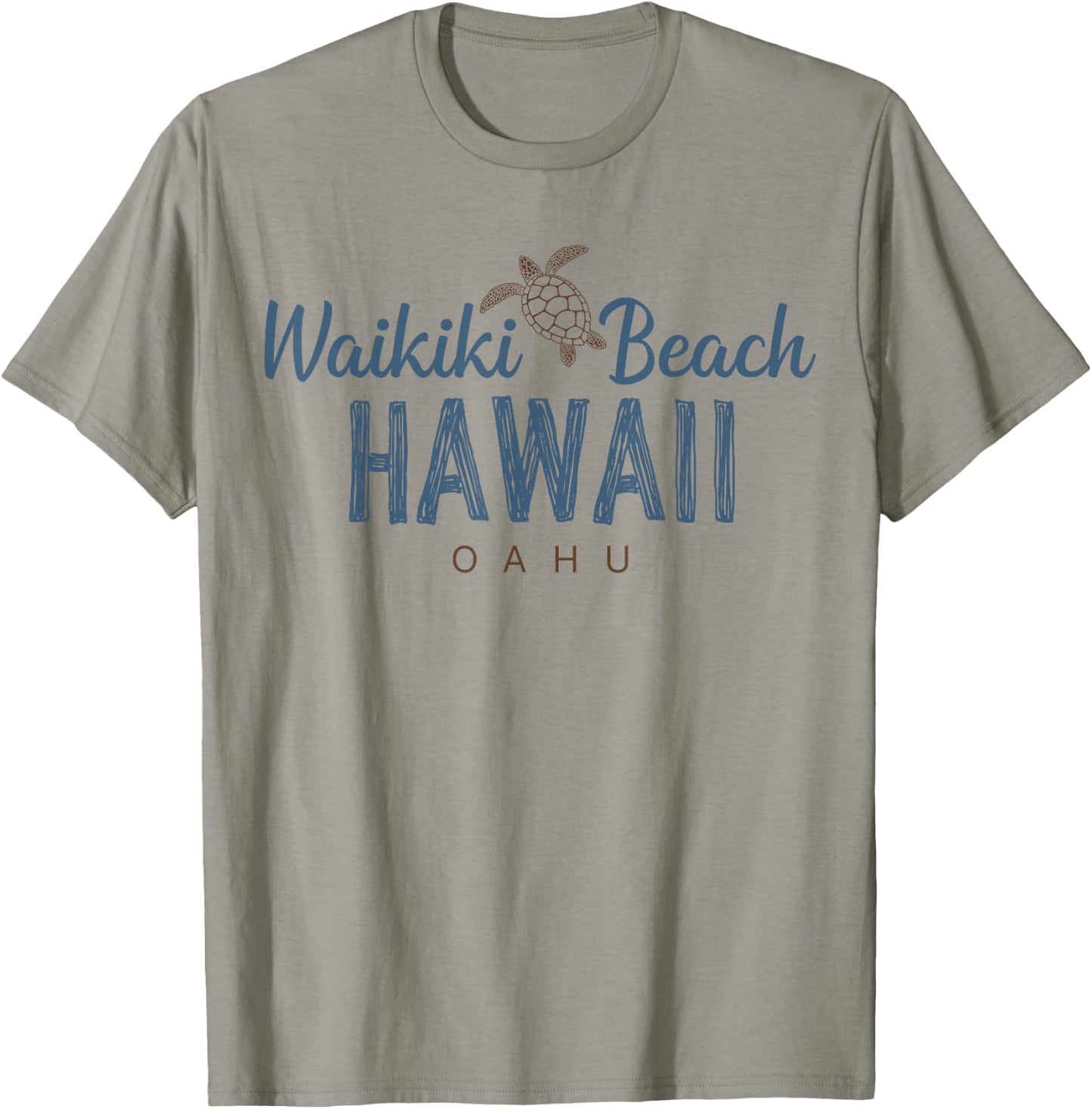 Waikiki Beach Oahu Hawaii T-Shirt - T-Shirt | Sand