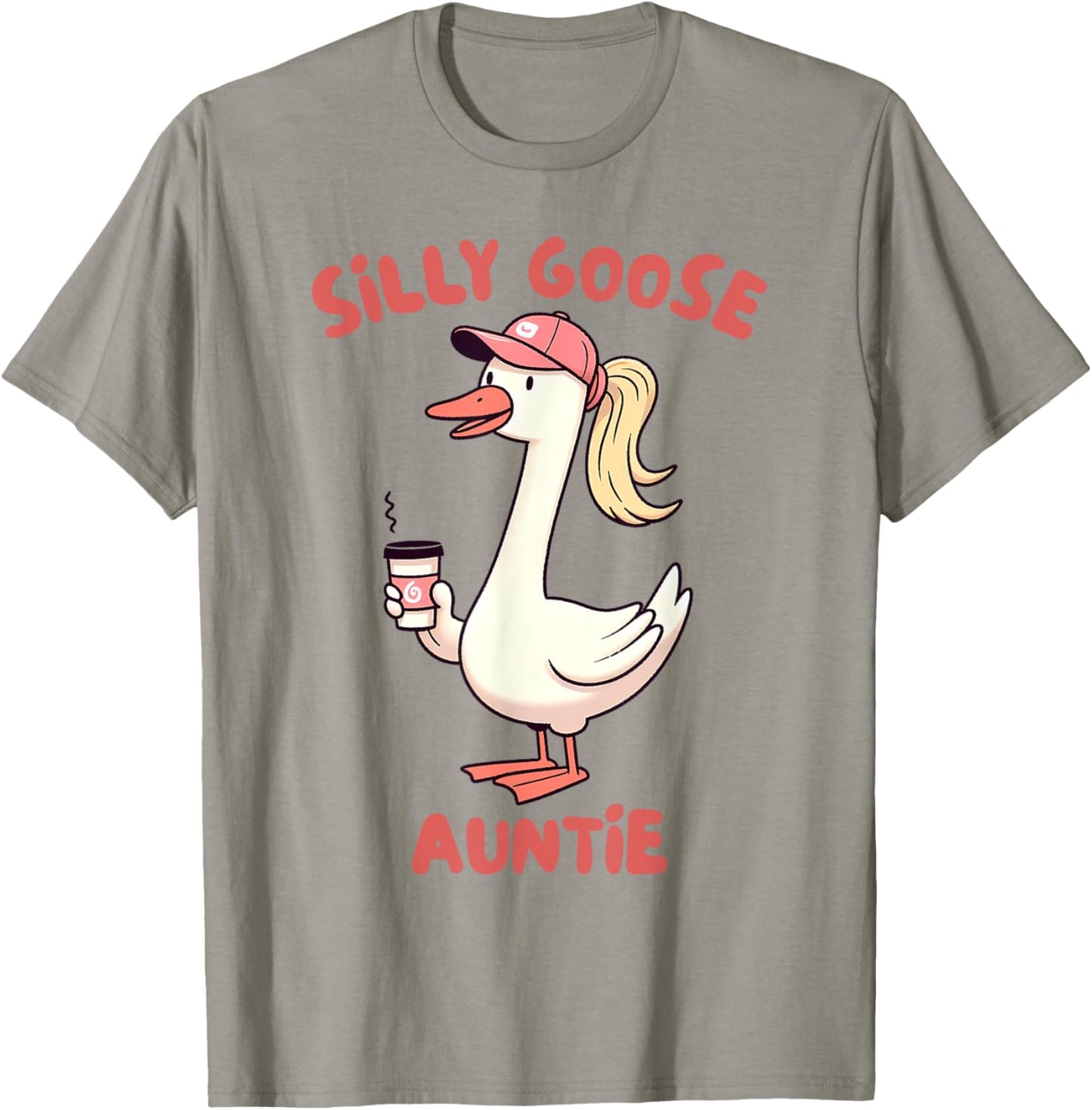 Aunt Silly Goose On The Loose Silly Gang Silly Goose Auntie T-Shirt - T-Shirt | Sand