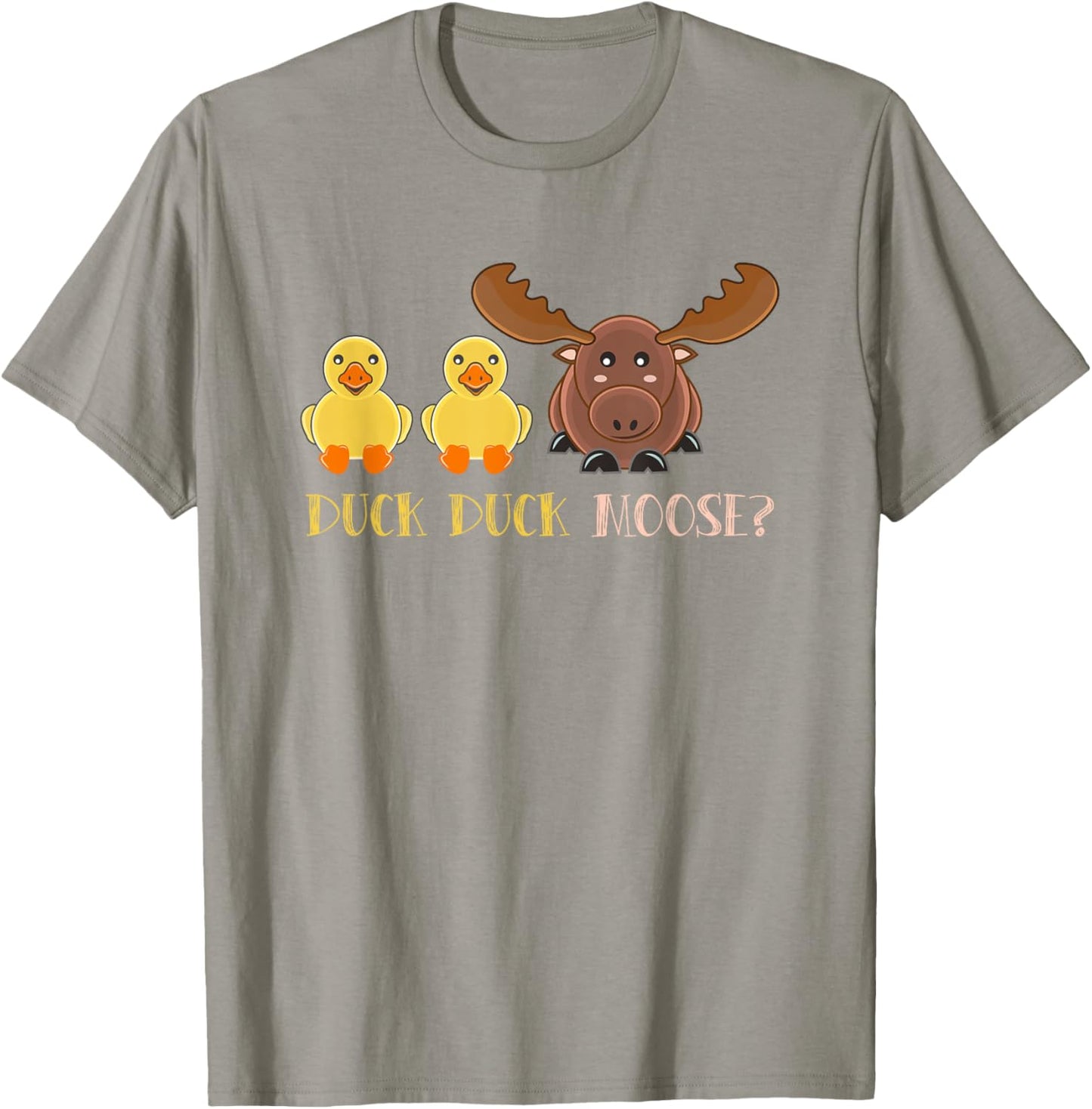 Duck Duck Moose Shirt for Kids Cute Animals Funny Party Game T-Shirt - T-Shirt | Sand