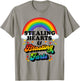 Stealing Hearts And Blasting Farts Funny Valentines T-Shirt - T-Shirt | Sand