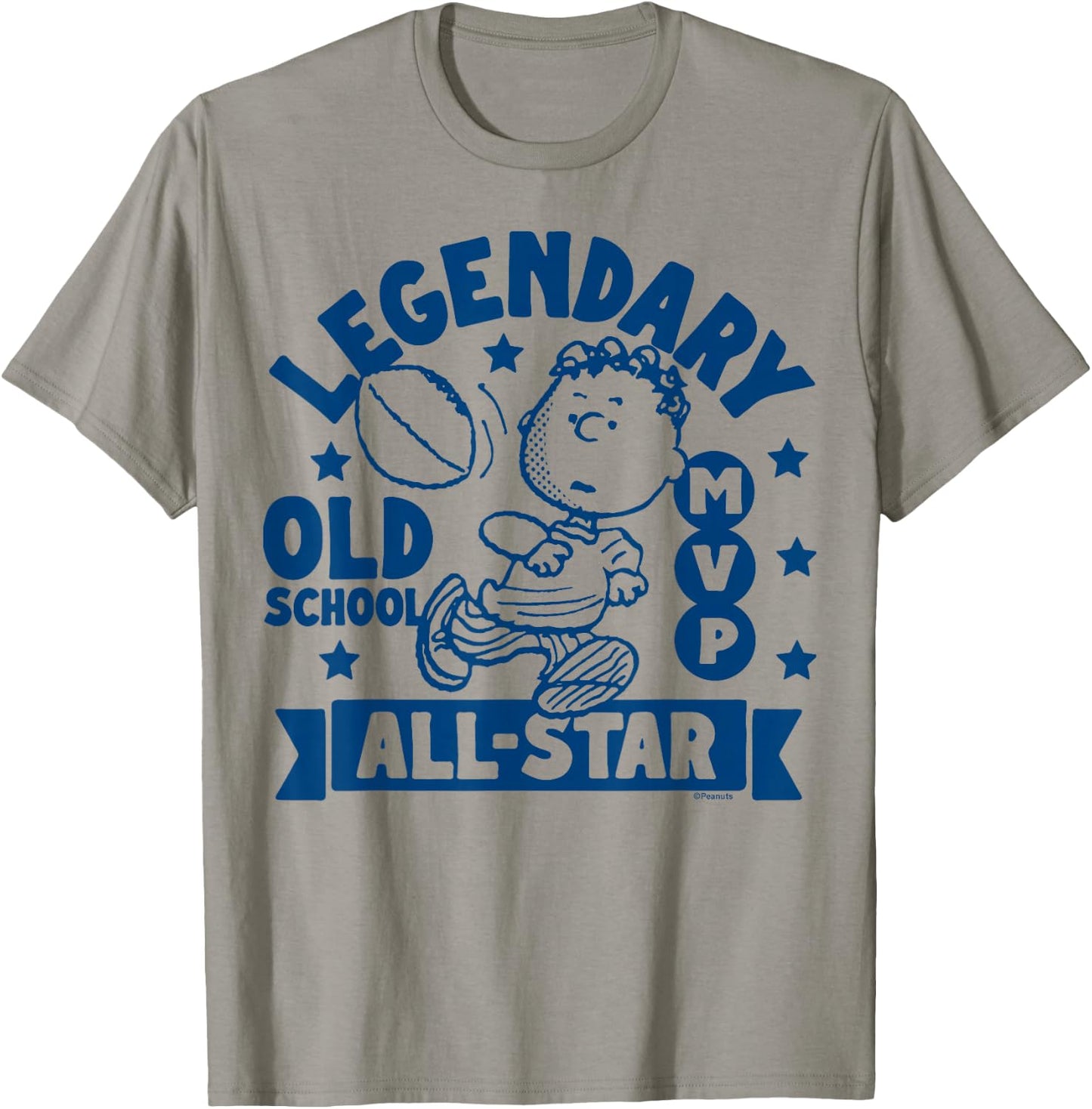 Peanuts - The Legendary All-Star MVP by Franklin Football T-Shirt - T-Shirt | Sand
