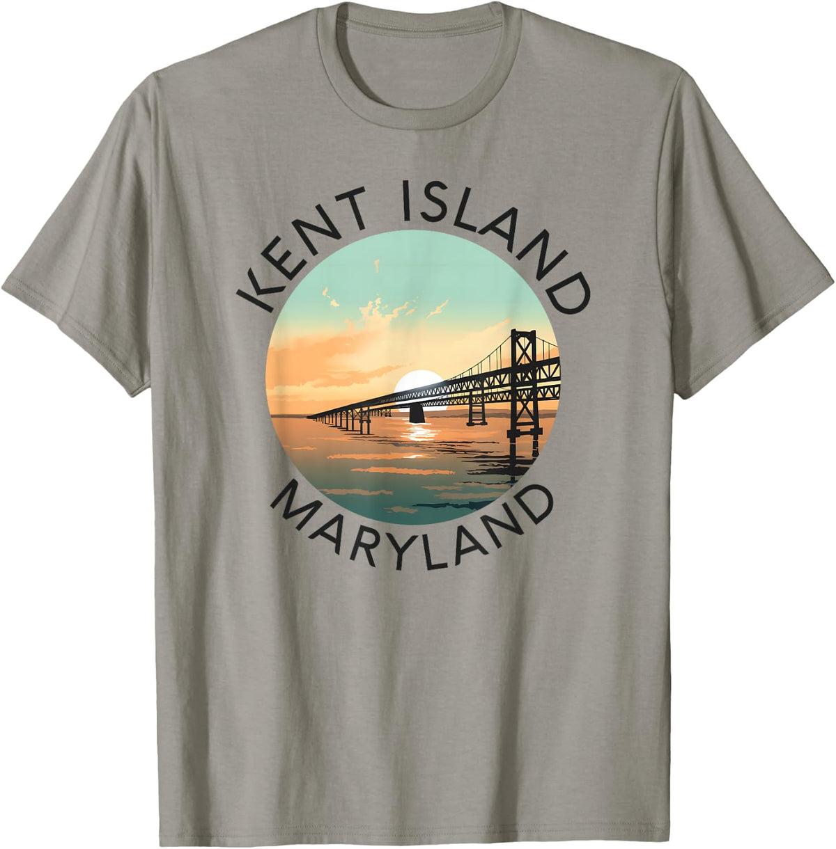 Kent Island Maryland Chesapeake Bay Bridge Annapolis Crab T-Shirt - T-Shirt | Sand