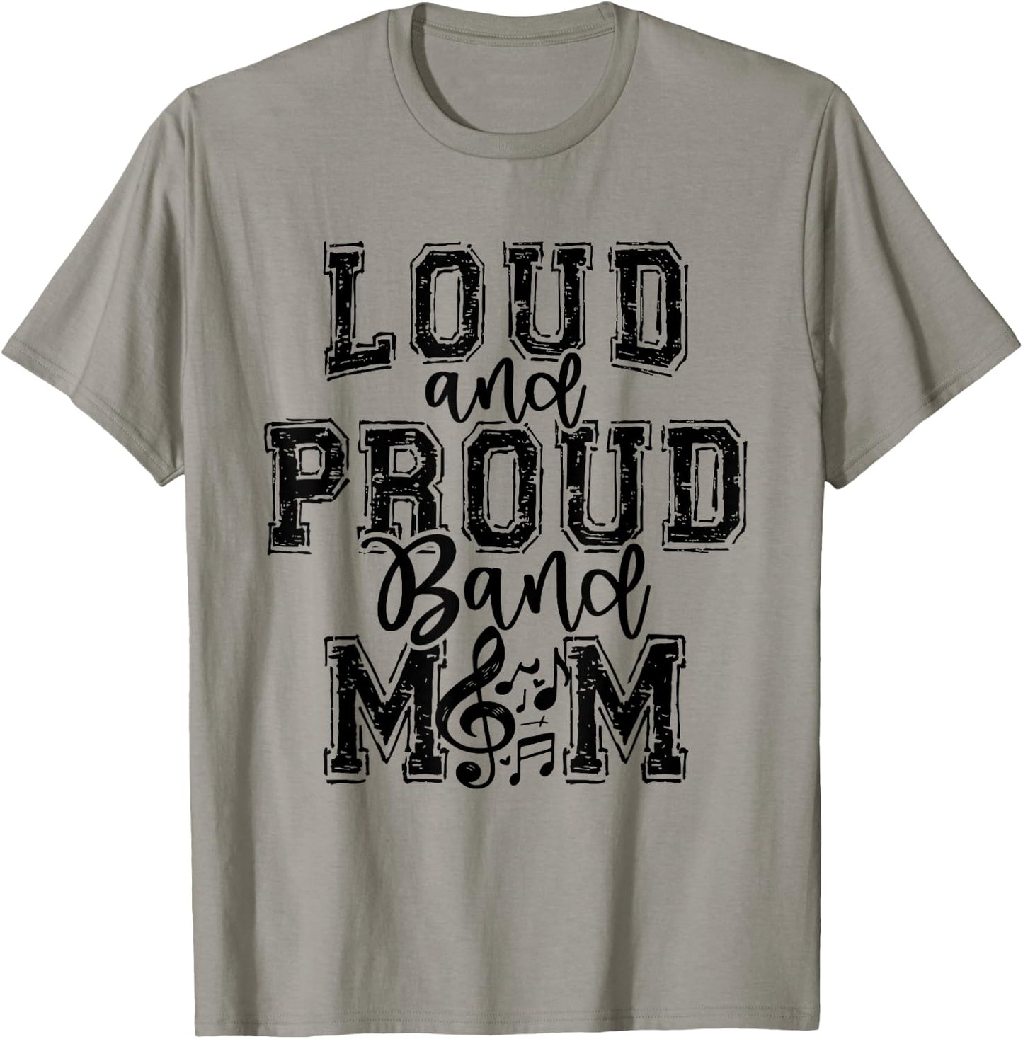 Band Mom Loud Proud Marching Mama Senior Musical Band Mom T-Shirt - T-Shirt | Sand