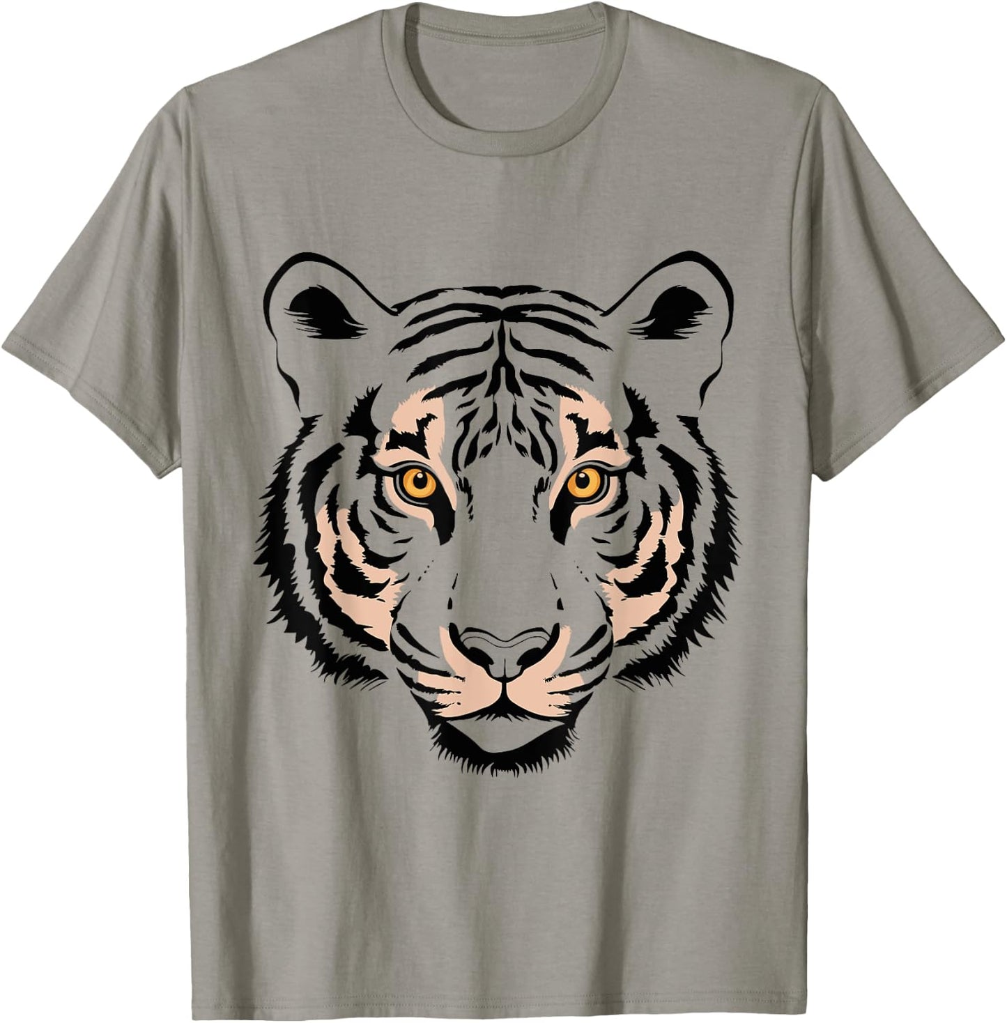 Orange Tiger Face Wild Animal Women Men Kids Tiger Head T-Shirt - T-Shirt | Sand