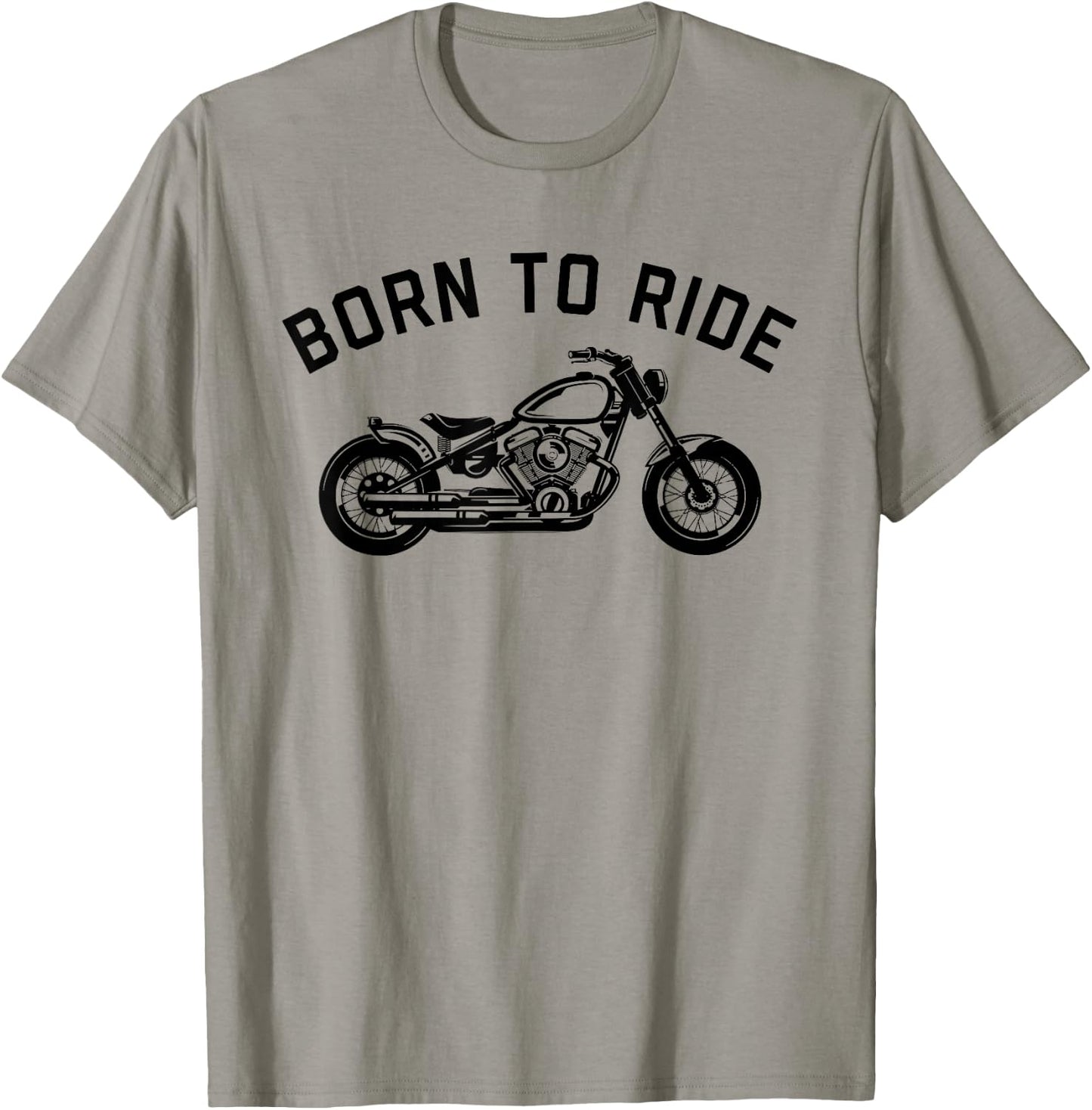 Born To Ride Motorcycle Shirt T-Shirt - T-Shirt | Sand