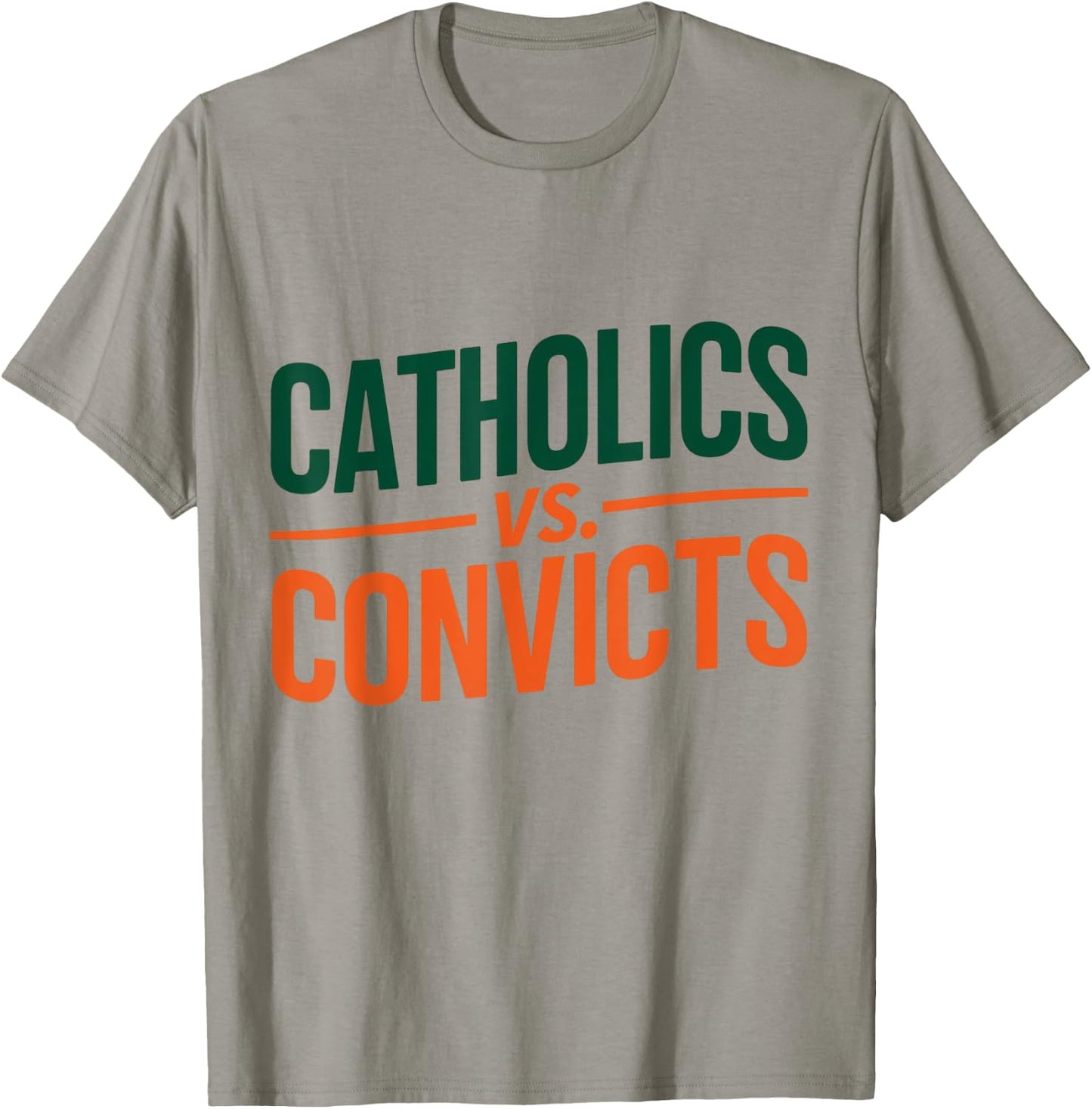 Classic Catholics vs Convicts 1988 T-Shirt - T-Shirt | Sand