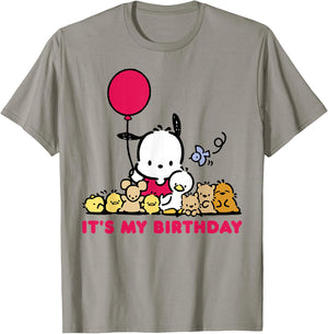 Pochacco It's My Birthday T-Shirt - T-Shirt | Sand