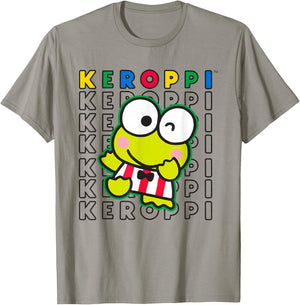 Keroppi Colorblock Name T-Shirt - T-Shirt | Sand